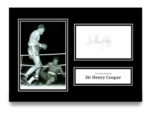 Sir henry cooper signed - henry,