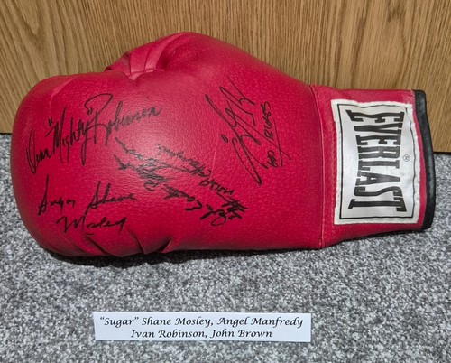 Signed boxing glove sugar - signed,