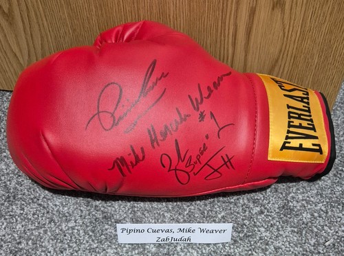 Signed boxing glove zab - signed, by