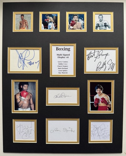 Boxing signed x16 - boxing, 20”x16”