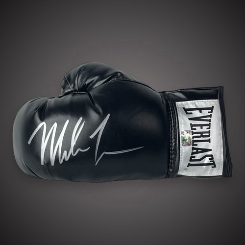 Mike tyson hand signed - signed, black