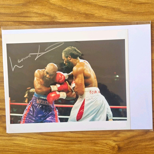 Lennox lewis boxing signed - boxing,